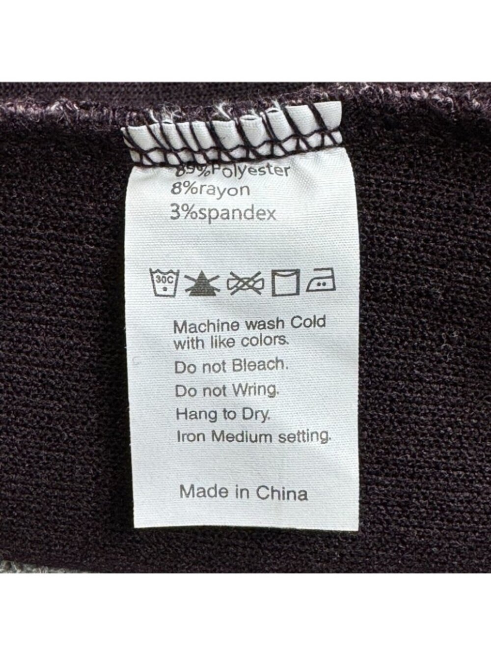 Michelle Mae V Neck Sweater Womens Size XL Purple Faux Buttons Long Sleeve - Picture 8 of 16